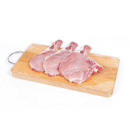 Cotes de porc frais 500g