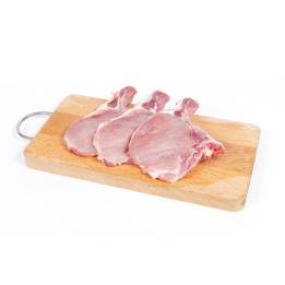 Cotes de porc frais 500g