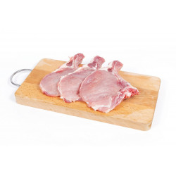 Cotes de porc frais 1000g