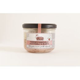 Terrine d'andouille du val d'Ajol au pouilly et bluets