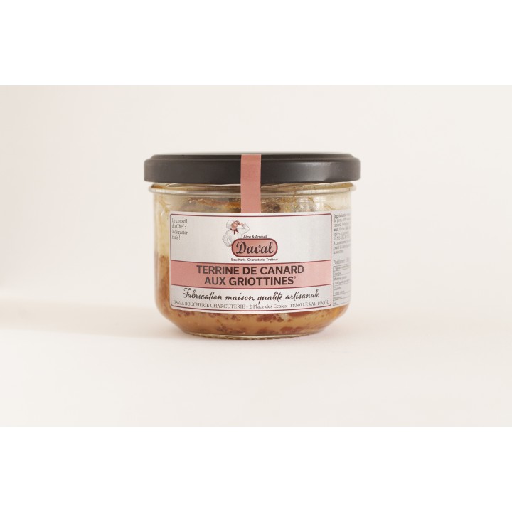 Terrine de canard aux griottine
