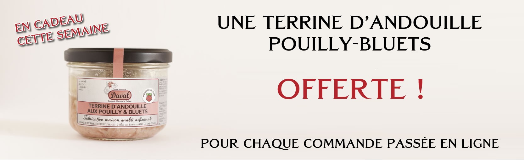 Terrine d'andouille pouilly-bluets 180g
