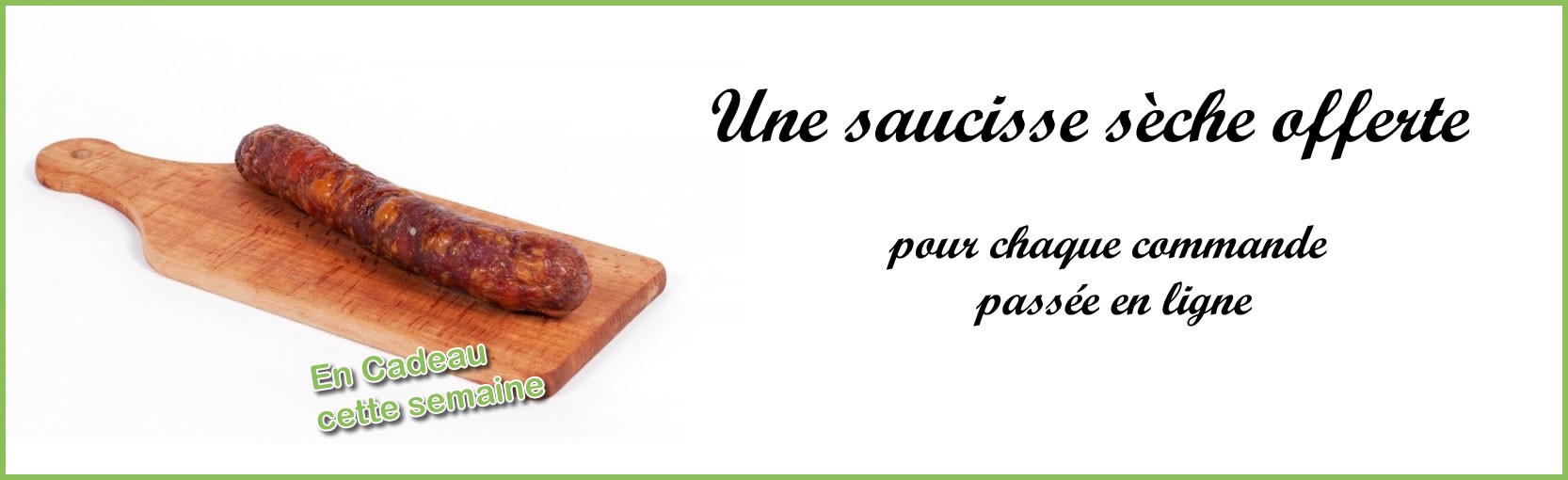 Boucherie Daval - saucisse seche