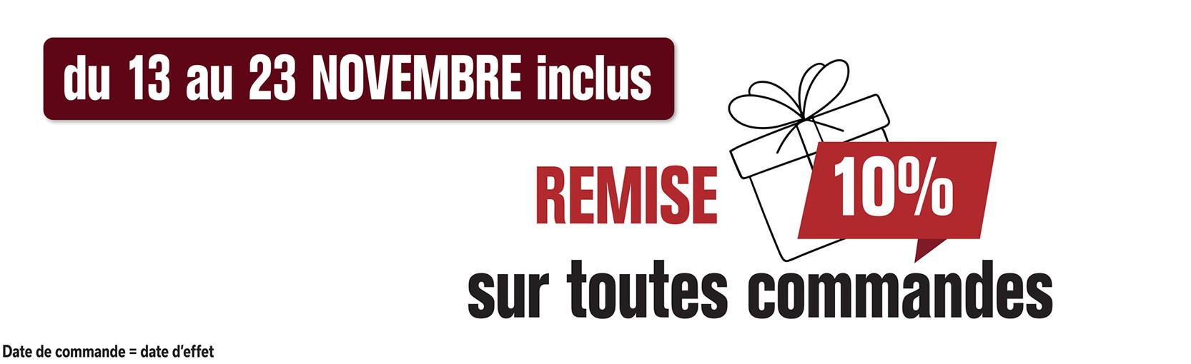 10% de remise sur le site